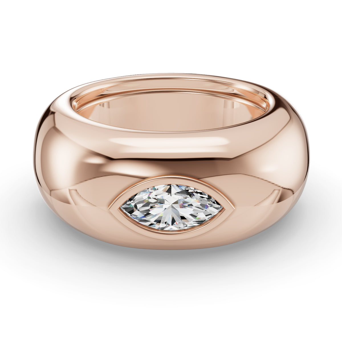 The Puff | Oura Series 5 | Rose Gold | Top view