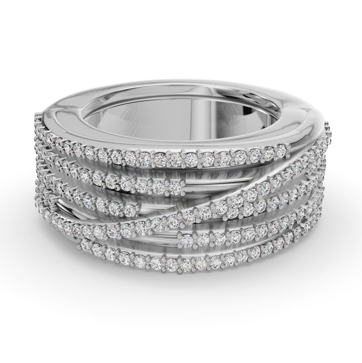 The Strands | Oura Series 5 | White Gold | Top view