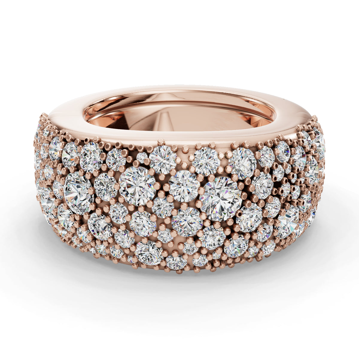 The Cobblestone | Oura Series 3 & 4 | Rose Gold | Top view