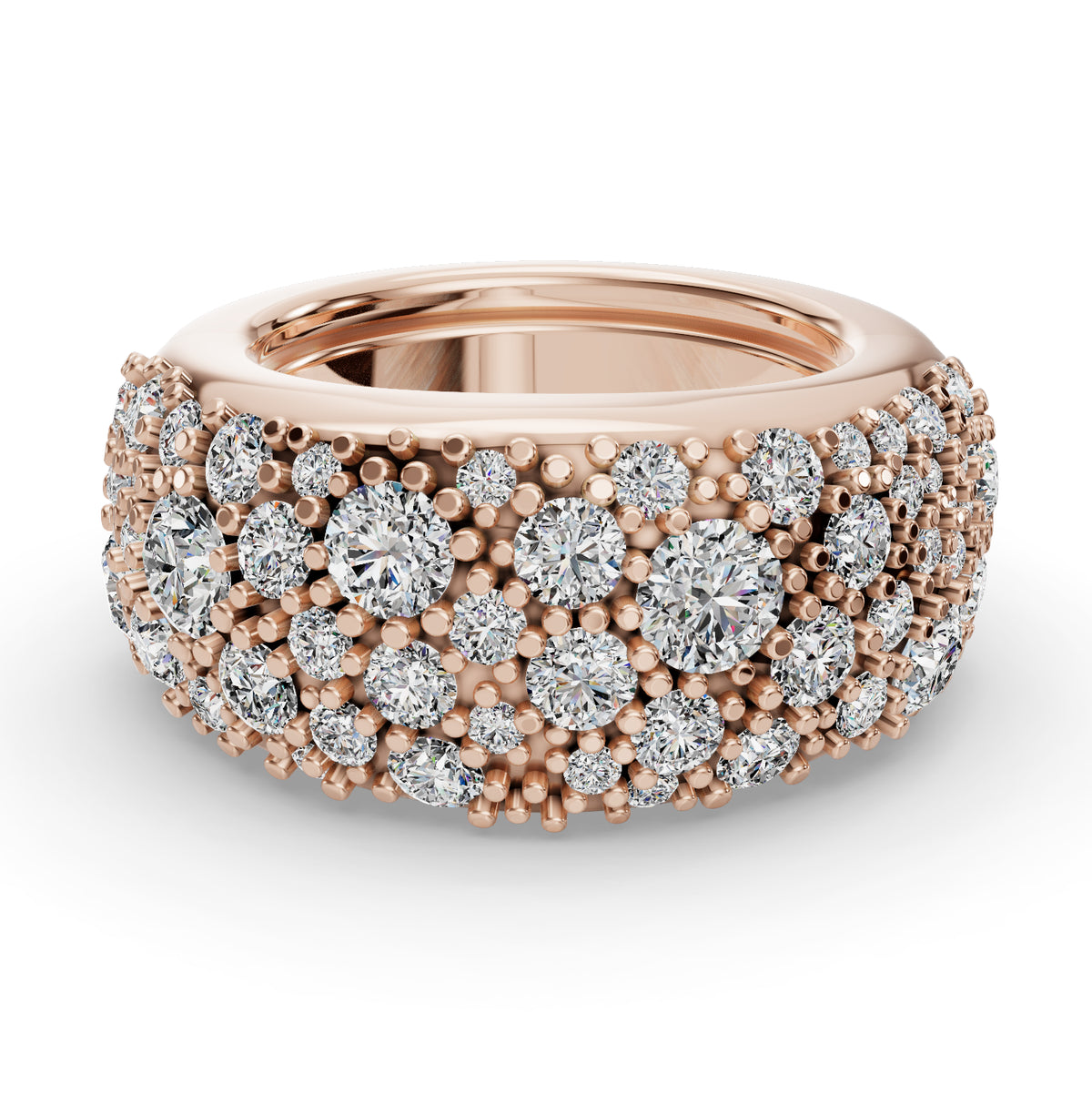 The Cobblestone | Oura Series 5 | Rose Gold | Top view