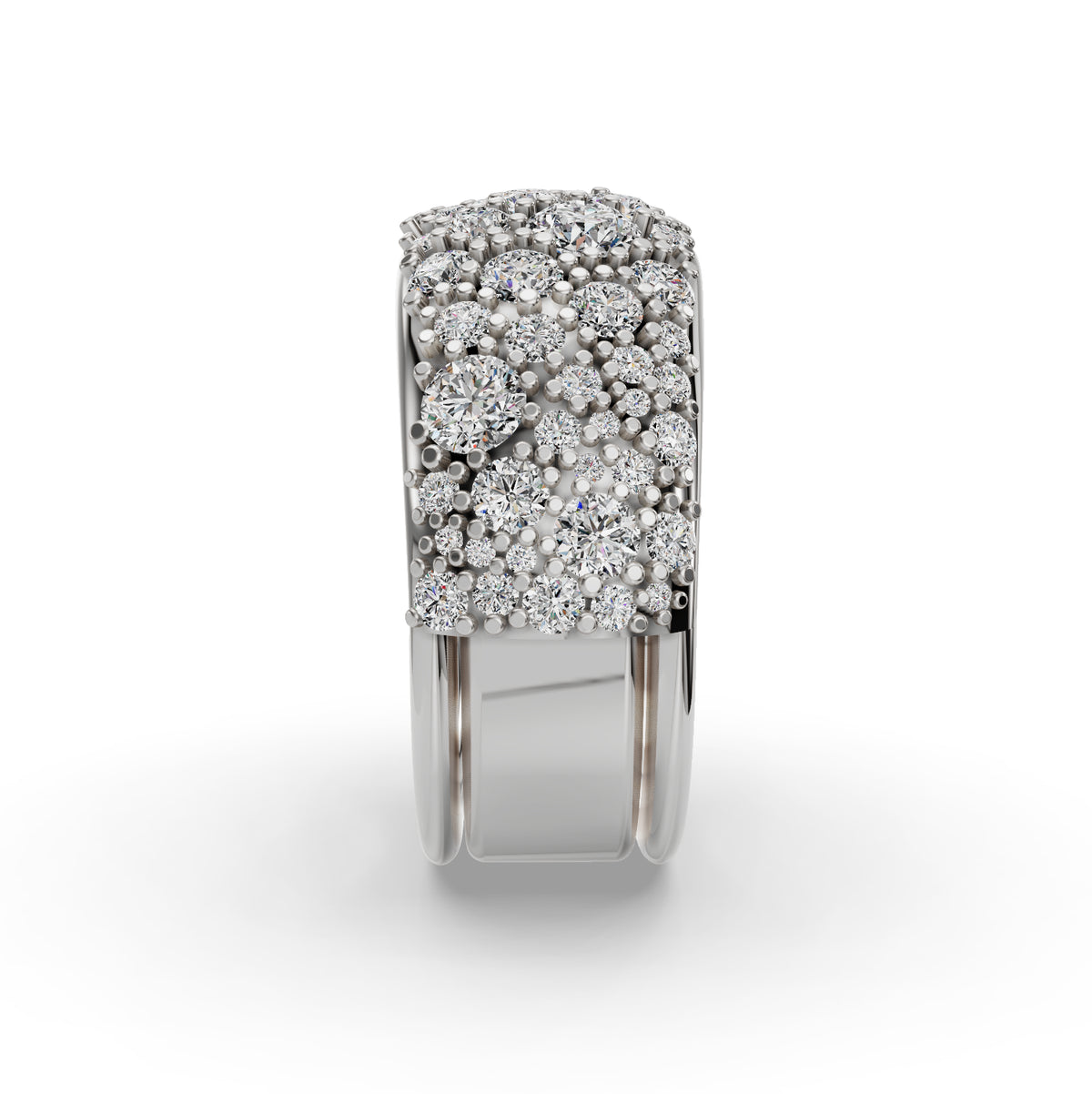 The Cobblestone | Oura Series 5 | White Gold | Right view
