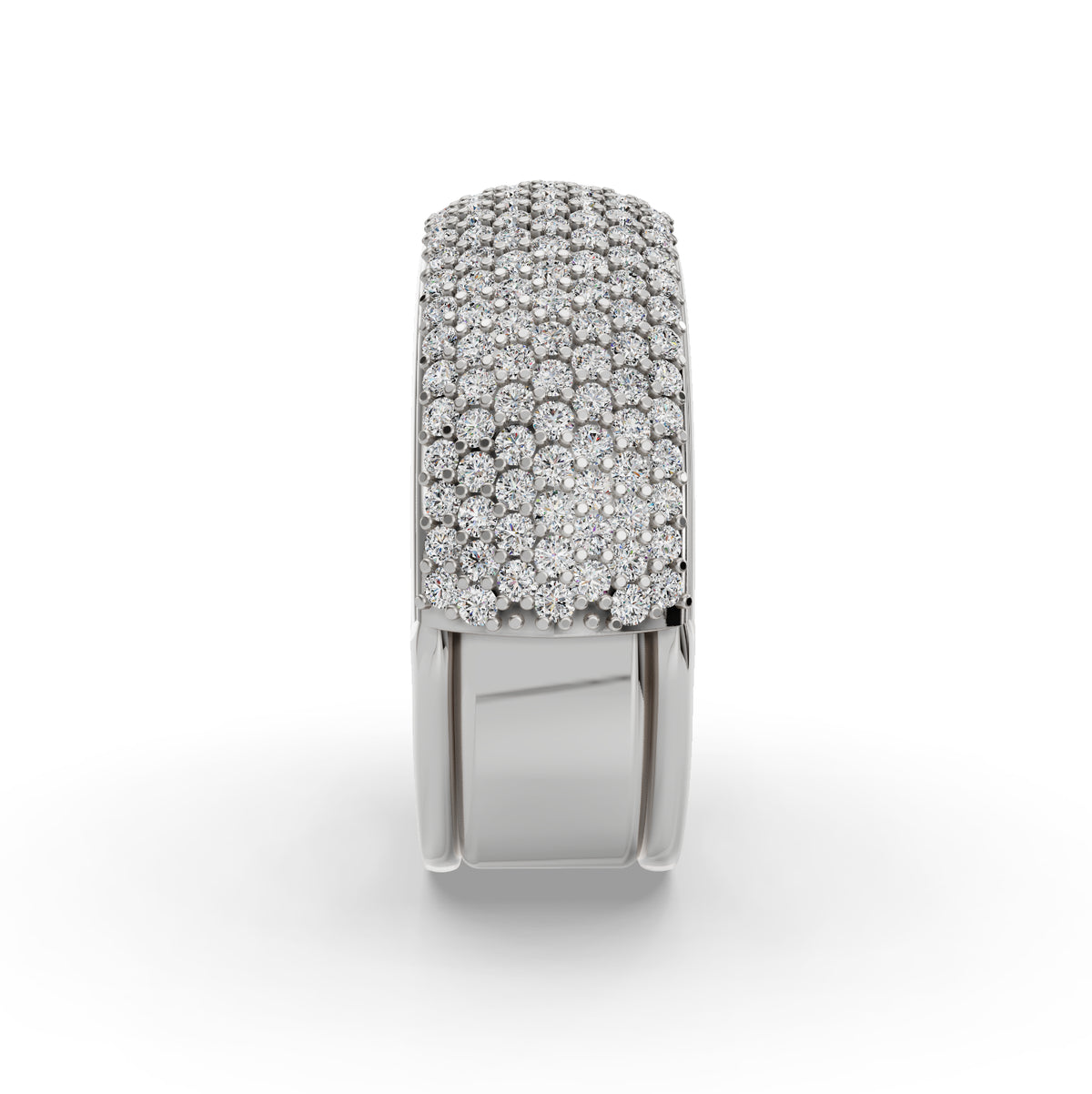 The Full Pavé | Oura Series 5 | White Gold | Right view