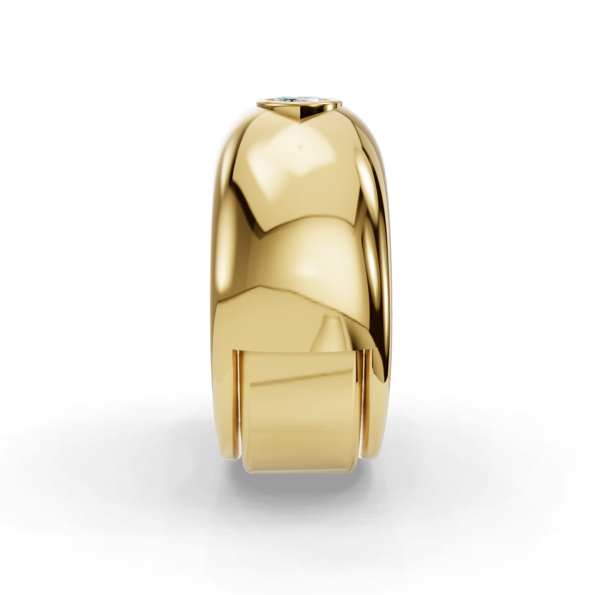 The Puff | Oura Series 3 & 4 | Yellow Gold | Right view