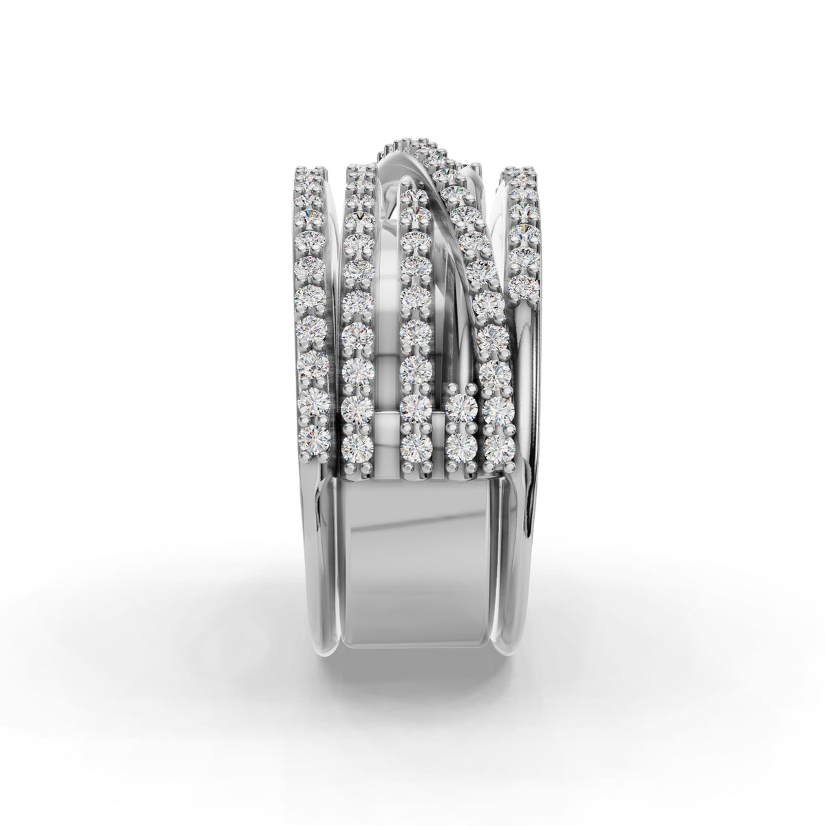 The Strands | Oura Series 3 & 4 | White Gold | Right view
