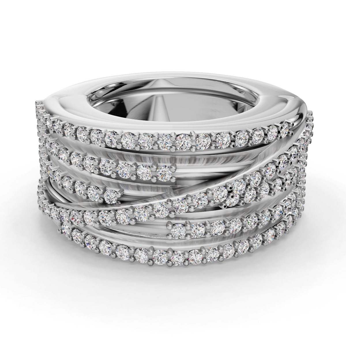 The Strands | Oura Series 3 & 4 | White Gold | Top view