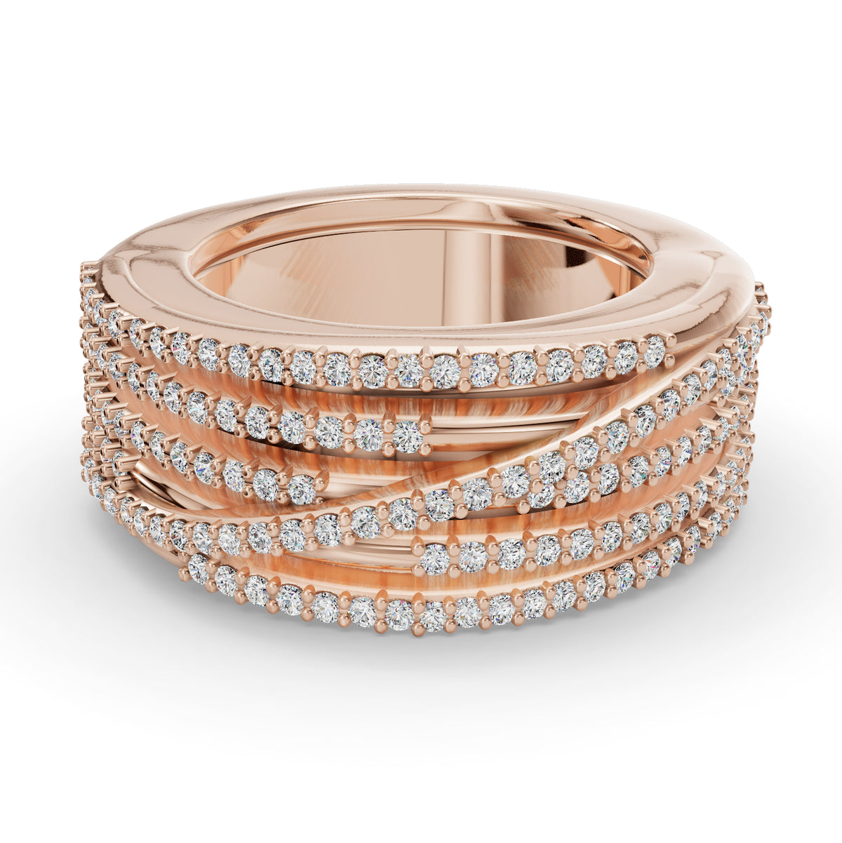 The Strands | Oura Series 5 | Rose Gold | Top view